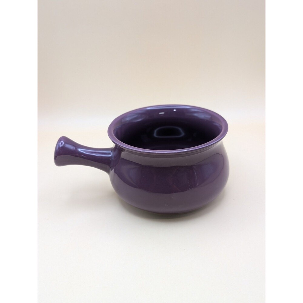 Buchase Purple Stoneware Soup & Chili Bowl With Handle